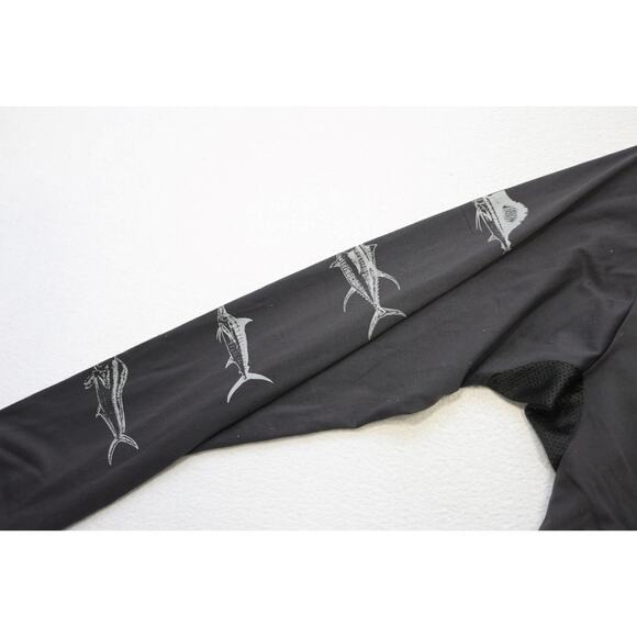 Pelagic Waterman Tee UVA Shirt Fishing Black 100% Nylon Graphic Mens Size Large - Picture 9 of 12